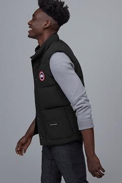 Chamarras Canada Goose Hombre México - Freestyle Chalecos Negros TW5079316